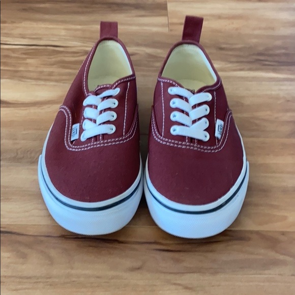 Vans Red Authentic Elastic Lace Slip on - Picture 2 of 10